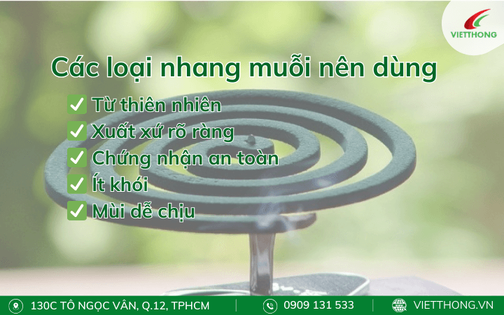 Các loại nhang muỗi nên dùng