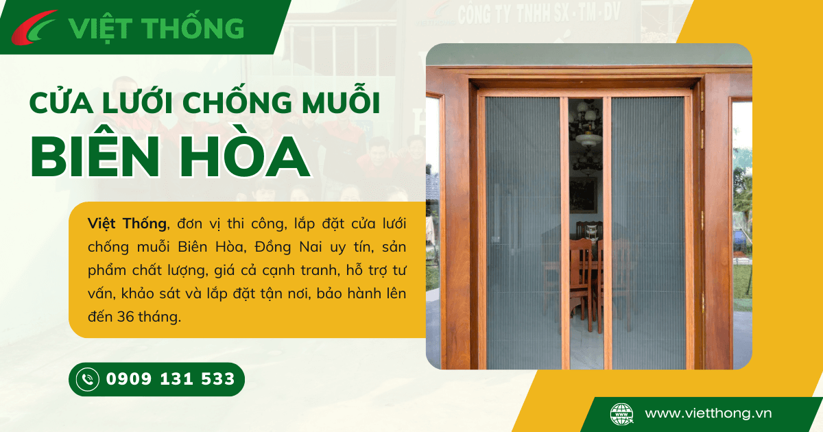 Cửa lưới chống muỗi Biên Hòa, Đồng Nai