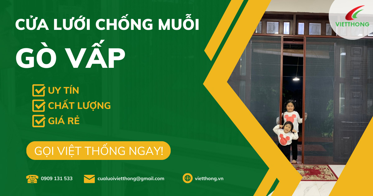 Cửa lưới chống muỗi Gò Vấp