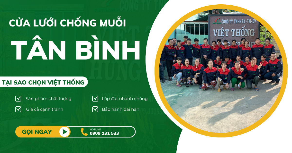 Cửa lưới chống muỗi quận Tân Bình