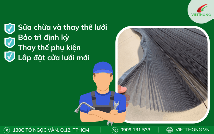 Dịch vụ sửa cửa lưới chống muỗi tại TPHCM