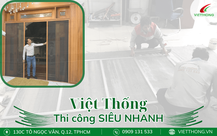 Đơn vị thi công lắp cửa chống muỗi siêu nhanh giá rẻ