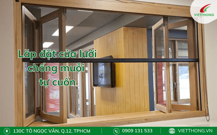 Hướng dẫn lắp đặt cửa lưới chống muỗi tự cuốn