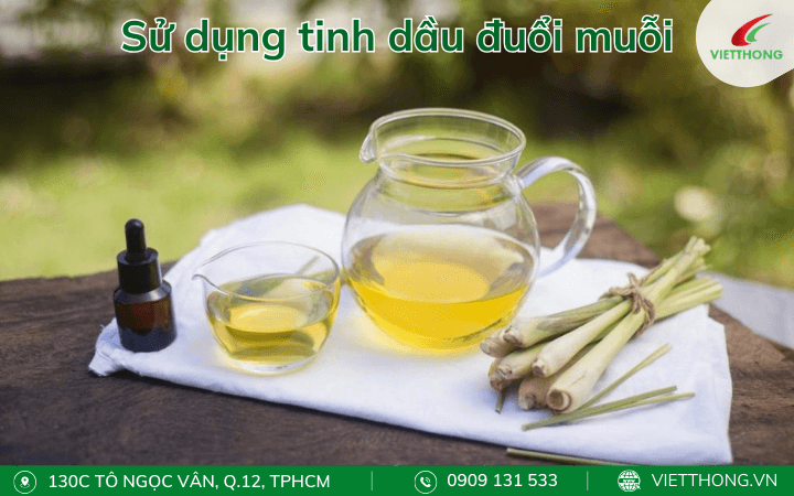 Sử dụng tinh dầu đuổi muỗi