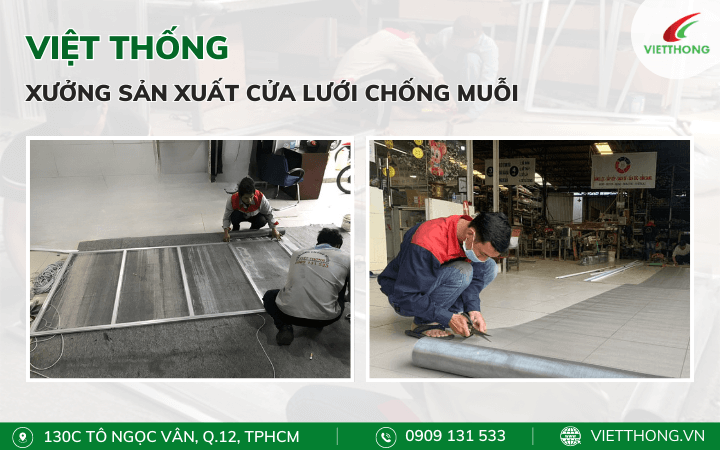 Xưởng sản xuất cửa lưới chống muỗi Biên Hòa