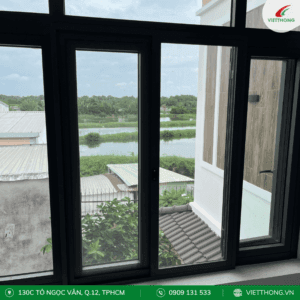 Alternative view of Cửa lưới chống muỗi dạng lùa, lưới inox 304