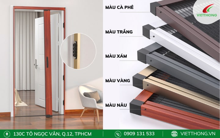 Màu sắc khung nhôm đa dạng