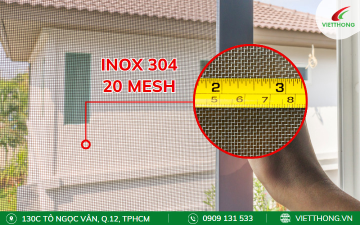 Lưới chống muỗi inox 304 20 mesh