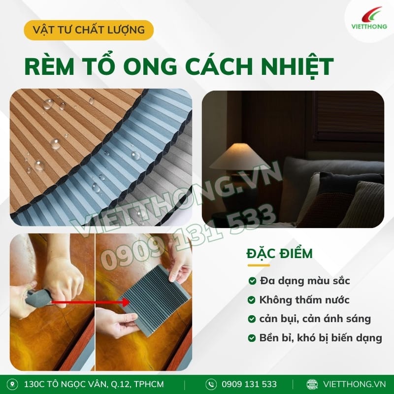 Đặc điểm của rèm tổ ong cản nhiệt