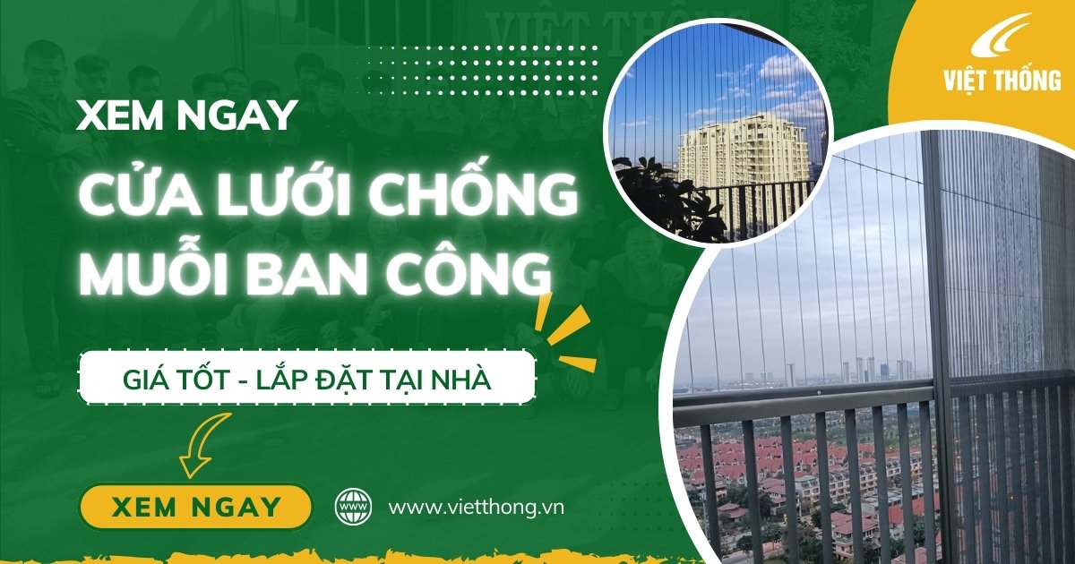 cửa lưới chống muỗi ban công