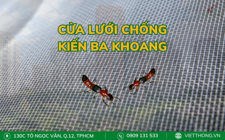 Cửa lưới chống kiến ba khoang - Giải quyết nỗi lo của cư dân chung cư