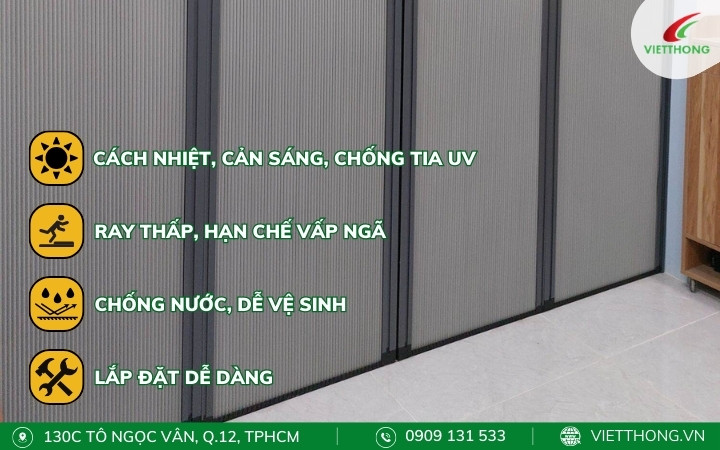 Đặc điểm nổi bật của vách ngăn tổ ong xếp xích