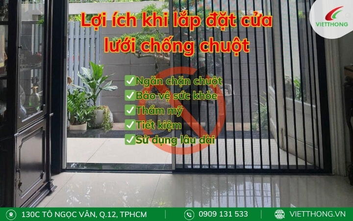 Cửa chống chuột bảo vệ sức khoẻ gia đình