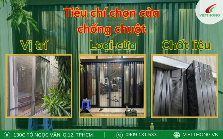 Tiêu chí lựa chọn cửa lưới chống chuột