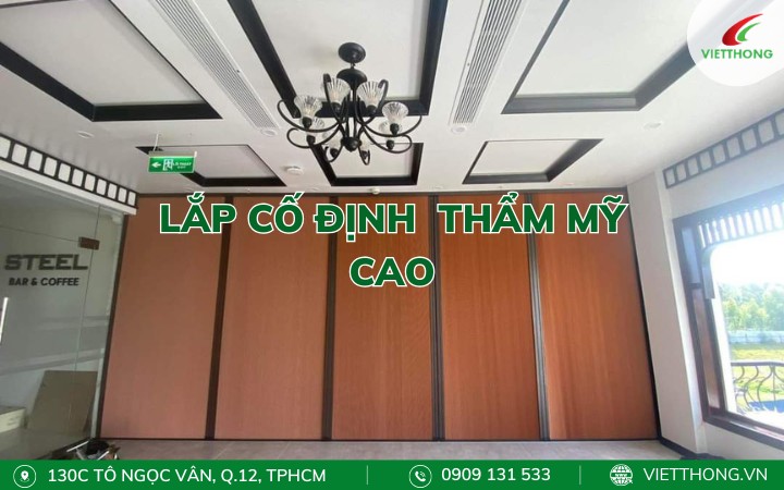 Vách ngăn tổ ong lắp cố định có tính thẩm mỹ cao