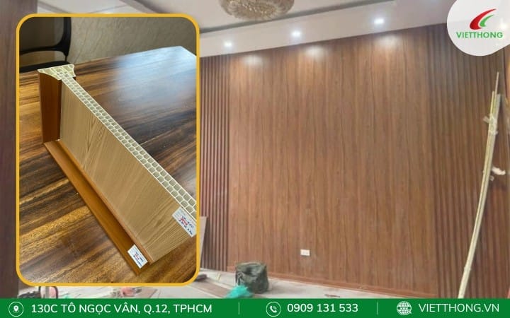 Vách ngăn nhựa giả gỗ giải pháp tiết kiệm thẩm mỹ cao Vách ngăn nhựa giả gỗ giải pháp tiết kiệm thẩm mỹ cao