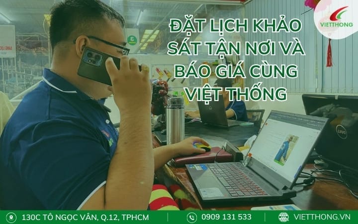 Đặt lịch khảo sát, tư vấn và báo giá tận nơi vách ngăn rèm tổ ong tại Việt Thống