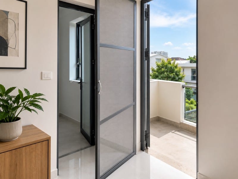 Cửa lưới cánh mở quay