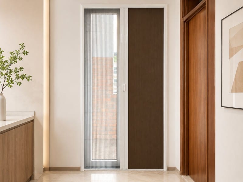 Cửa lưới kết hợp rèm tổ ong