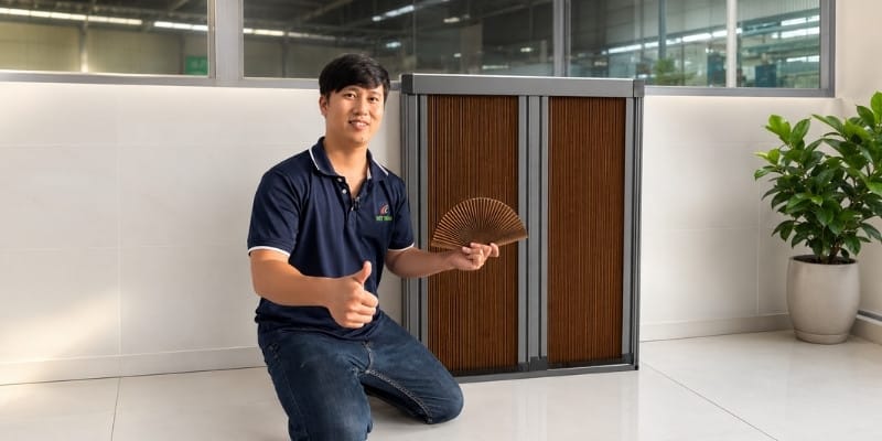 vách ngăn tổ ong xếp xích