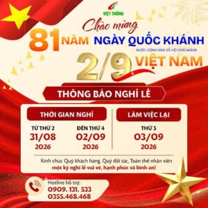 thông báo nghỉ lễ 2/9/2026